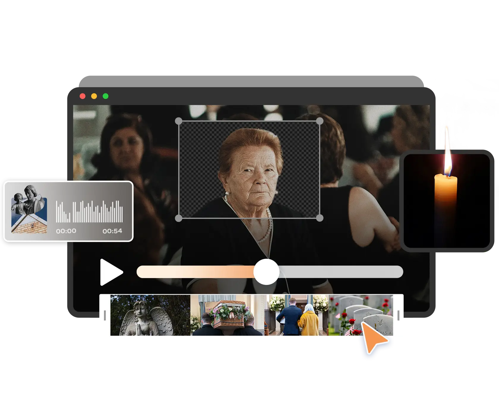 AI реставрация и создание мемориального видео
